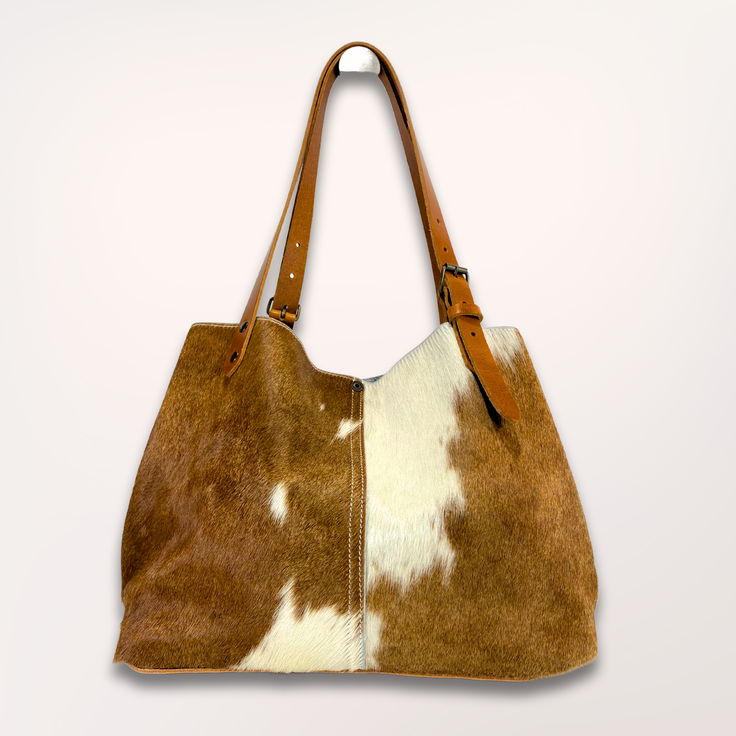 MONTBELIARDE NATURAL COWHIDE TOTE BAG #27/062 