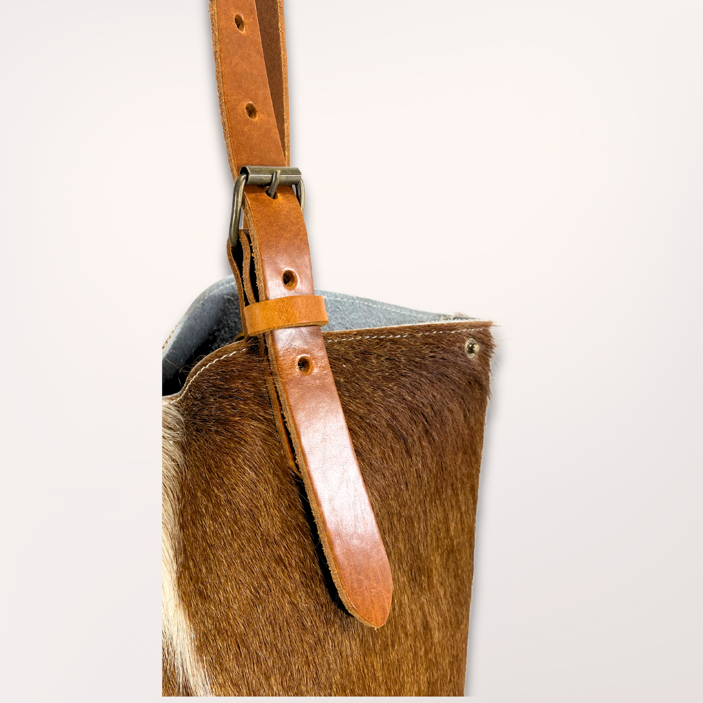 MONTBELIARDE NATURAL COWHIDE TOTE BAG #27/062 