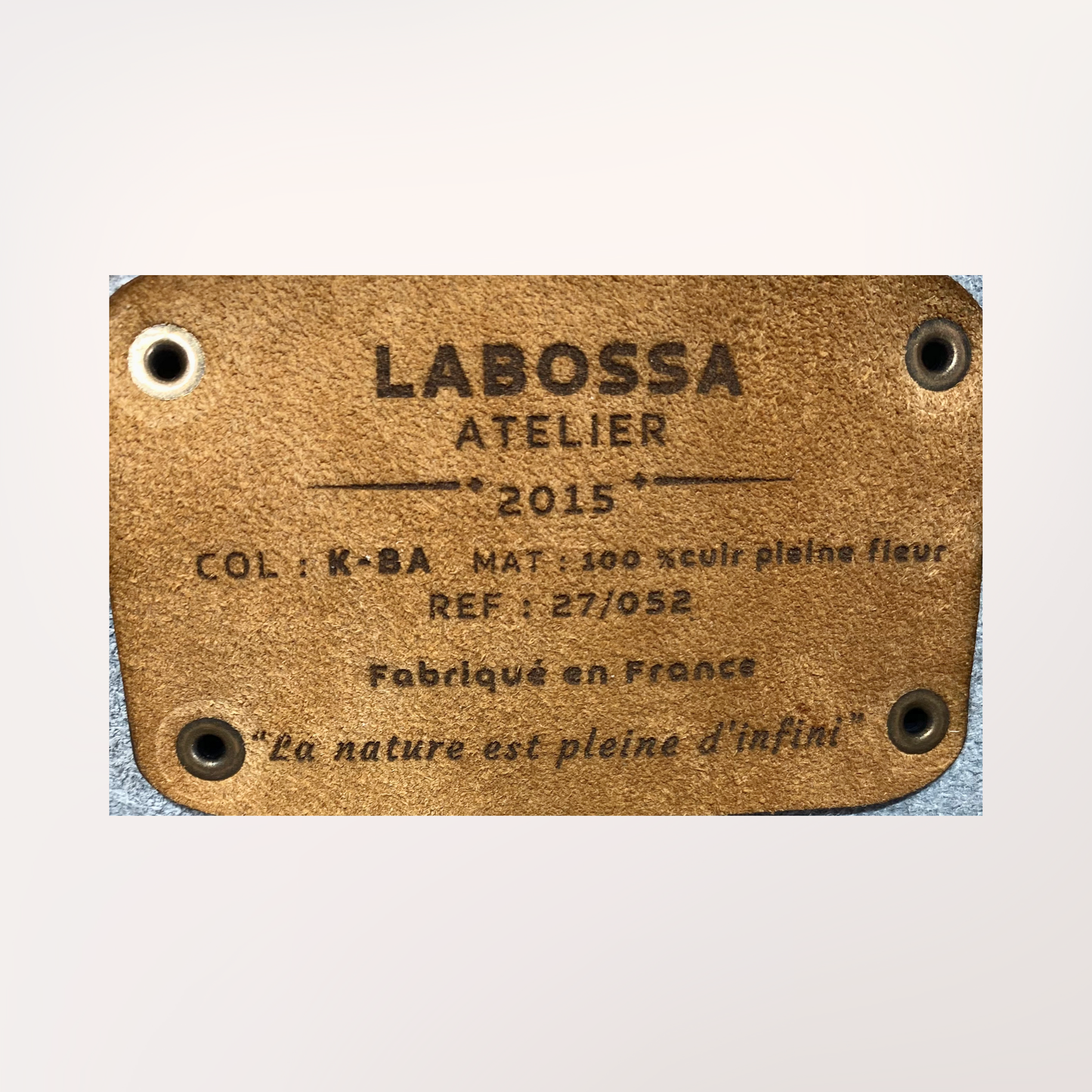 SAC CABAS PEAU DE VACHE NATURELLE MONTBELIARDE #27/052