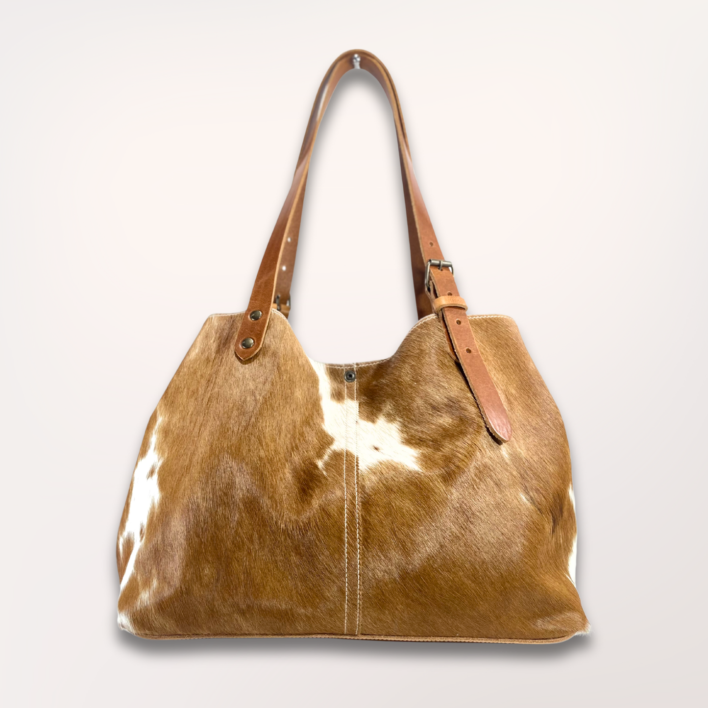 MONTBELIARDE NATURAL COWHIDE TOTE BAG #27/053 