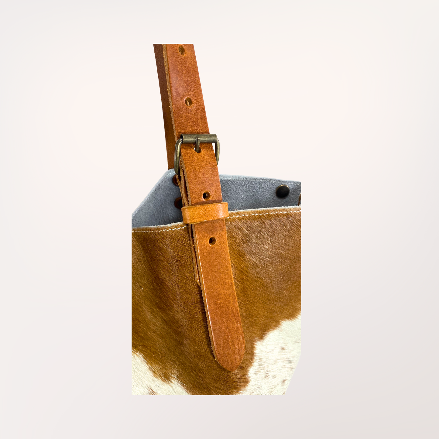 MONTBELIARDE NATURAL COWHIDE TOTE BAG #27/053 