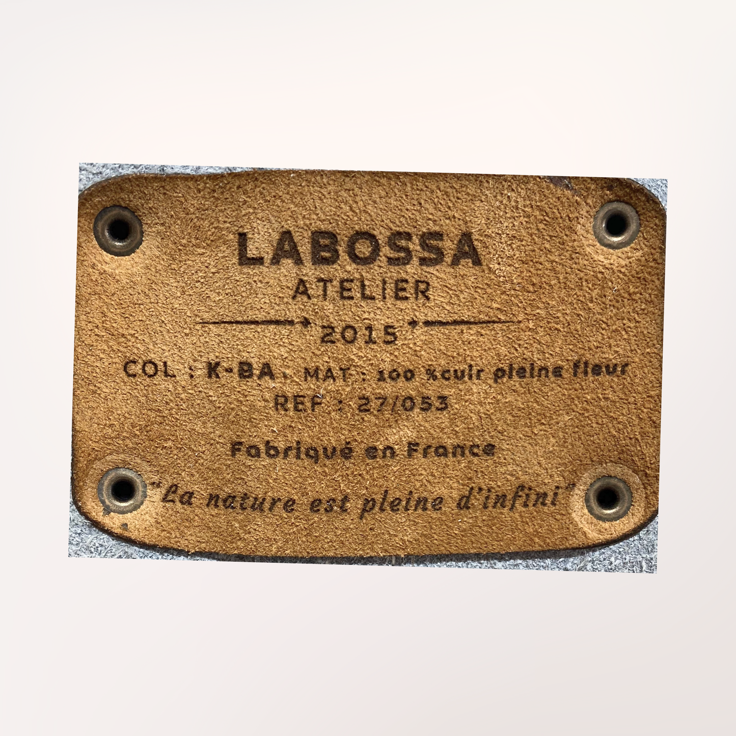 MONTBELIARDE NATURAL COWHIDE TOTE BAG #27/053 