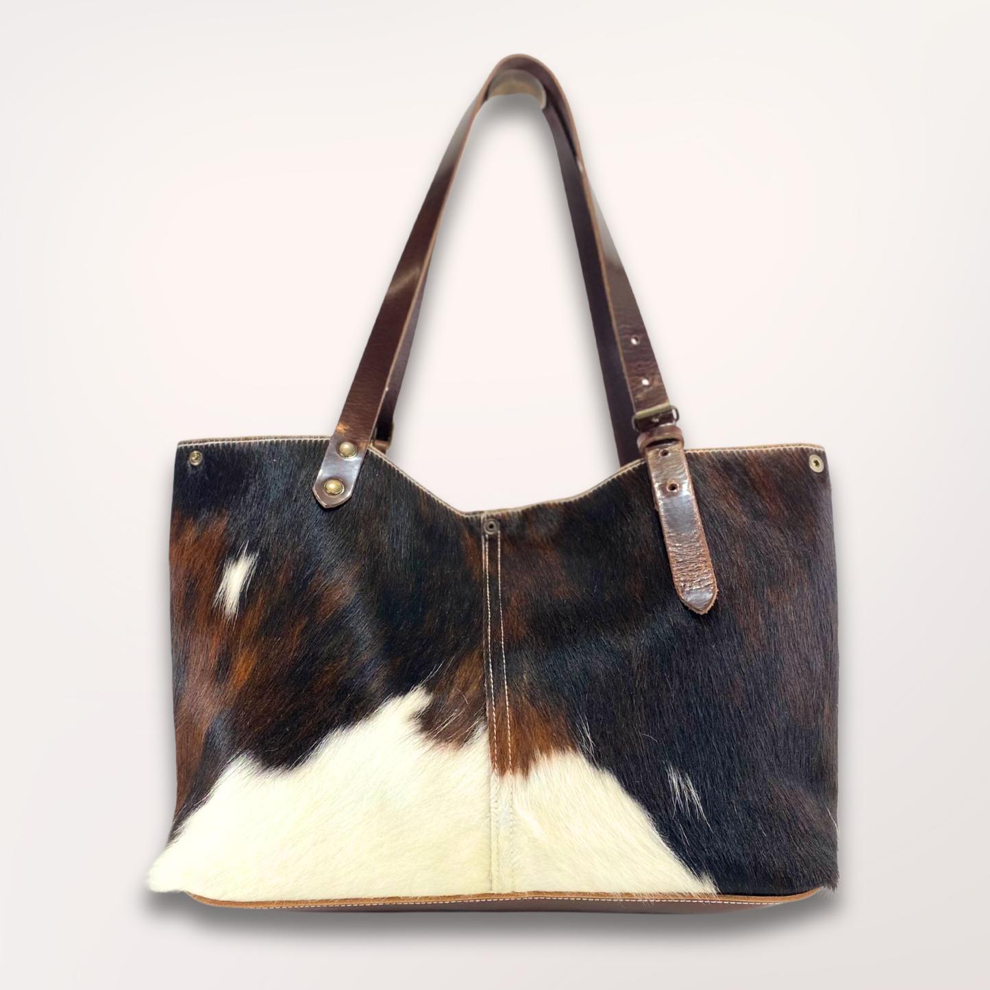 NORMANDY NATURAL COWHIDE TOTE BAG #27/057 