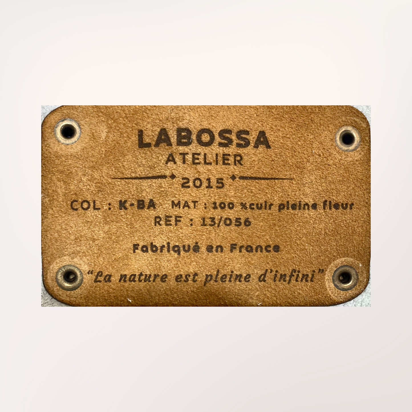 SAC CABAS PEAU DE VACHE NATURELLE NORMANDE #13/056