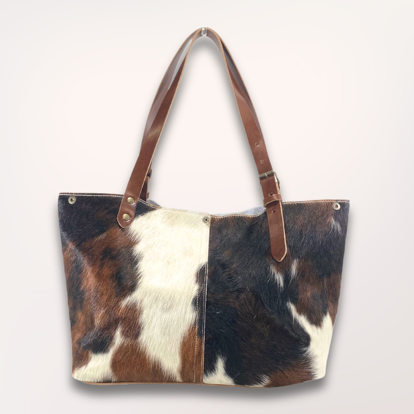 NORMANDY NATURAL COWHIDE TOTE BAG #27/057 