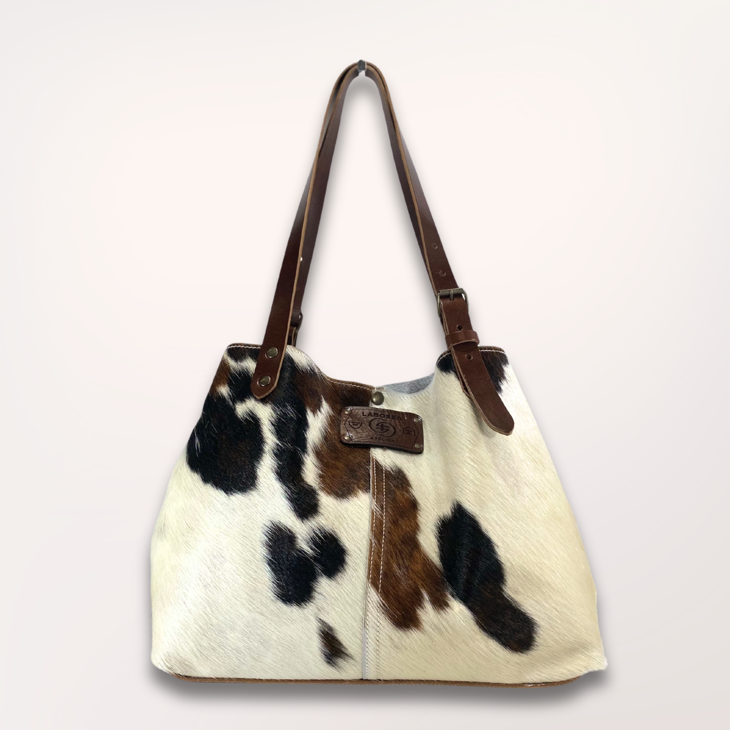 NORMANDY NATURAL COWHIDE TOTE BAG #27/057 