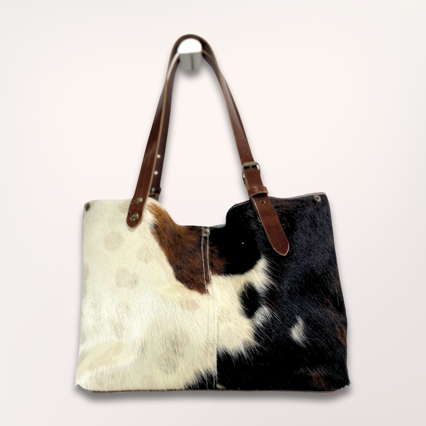 NORMANDY NATURAL COWHIDE TOTE BAG #27/057 