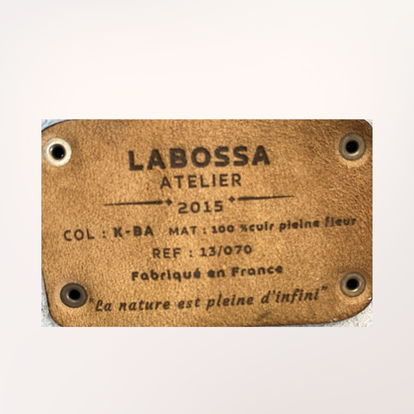 NORMANDY NATURAL COWHIDE TOTE BAG #27/057 