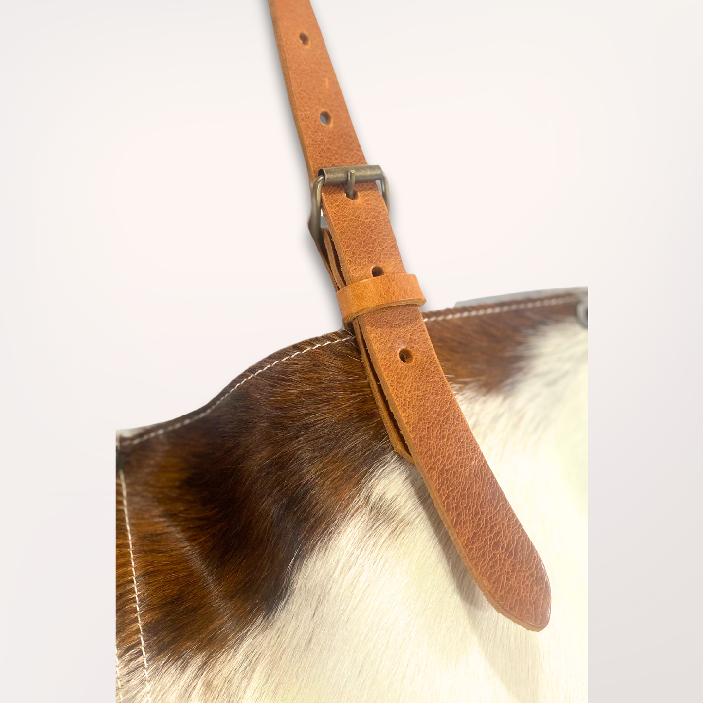 NORMANDY NATURAL COWHIDE TOTE BAG #13/065 