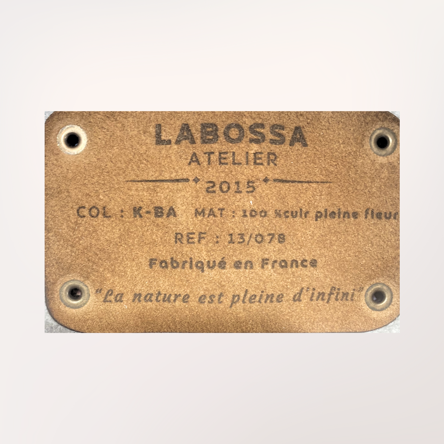 NORMANDY NATURAL COWHIDE TOTE BAG #13/065 