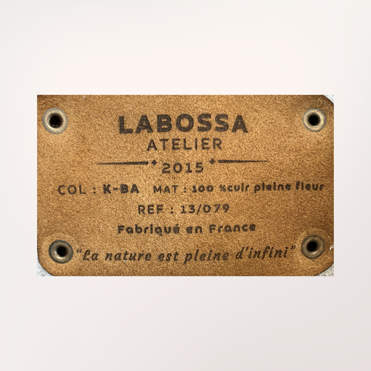 SAC CABAS PEAU DE VACHE NATURELLE NORMANDE #13/079