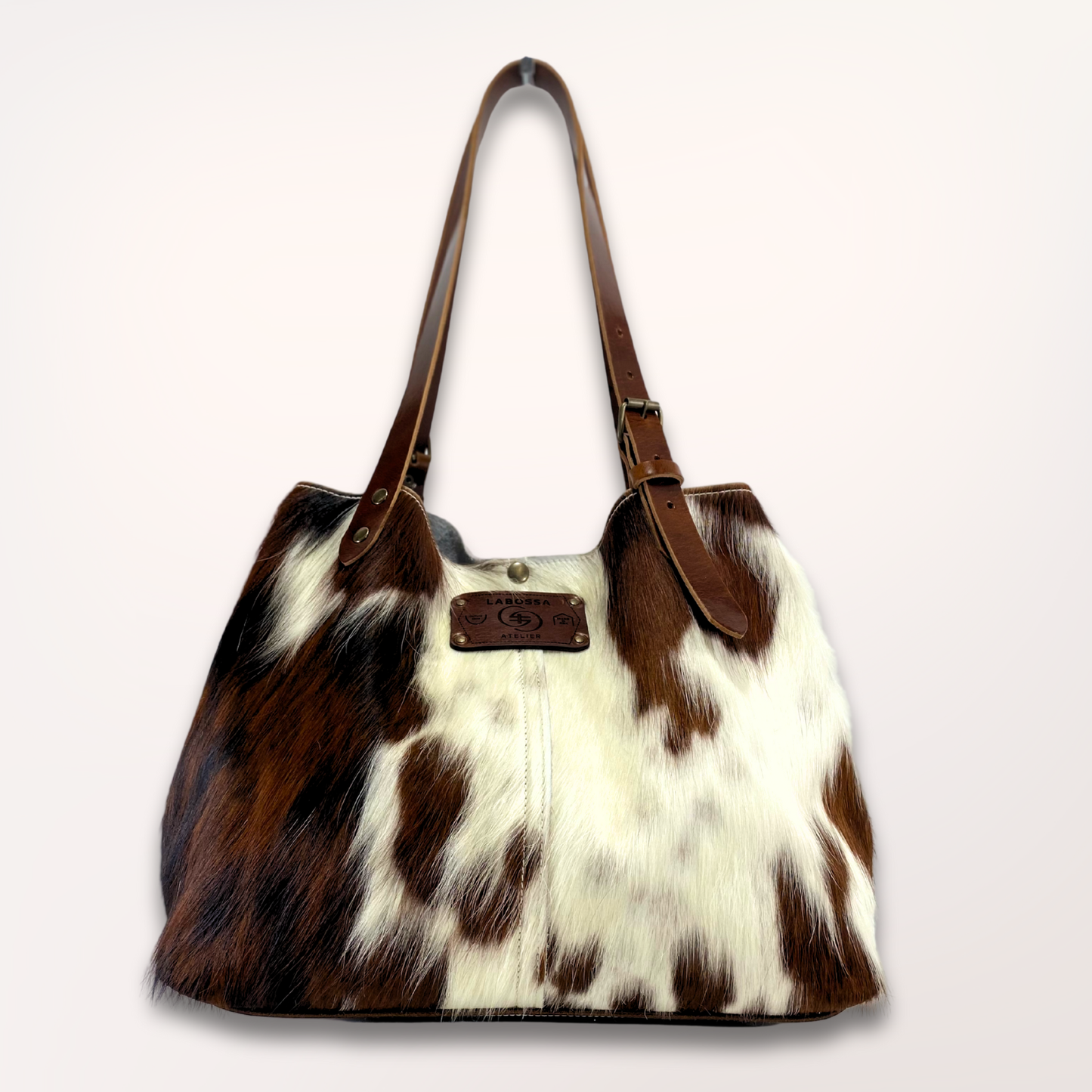 NORMANDY NATURAL COWHIDE TOTE BAG #27/057 