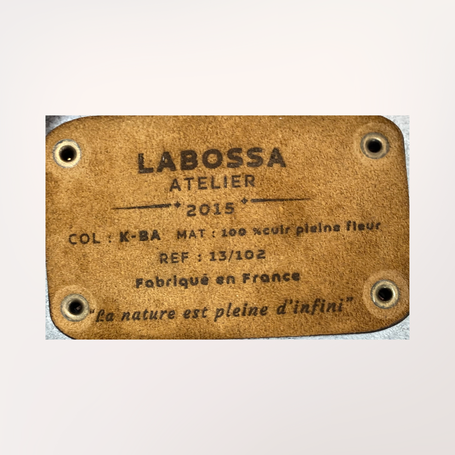 NORMANDY NATURAL COWHIDE TOTE BAG #27/057 