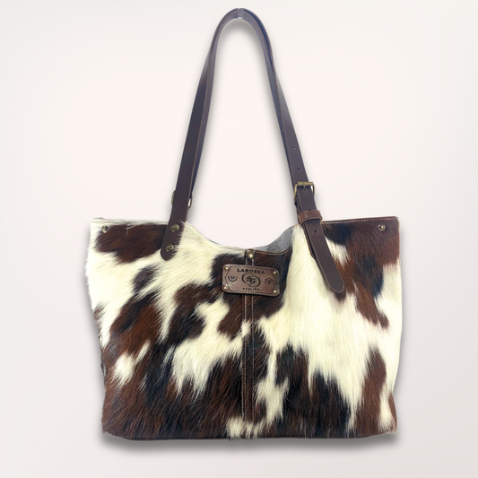 SAC CABAS PEAU DE VACHE NATURELLE NORMANDE #13/104