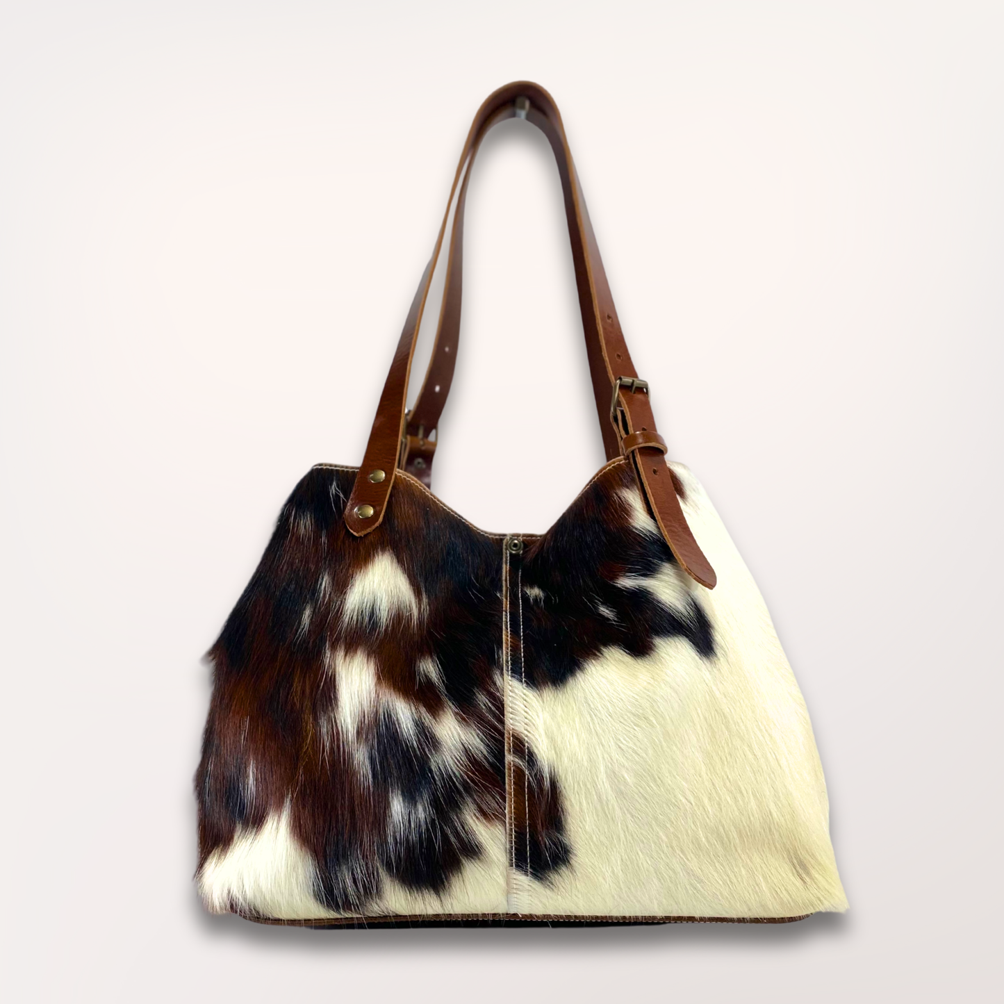 SAC CABAS PEAU DE VACHE NATURELLE NORMANDE #13/105