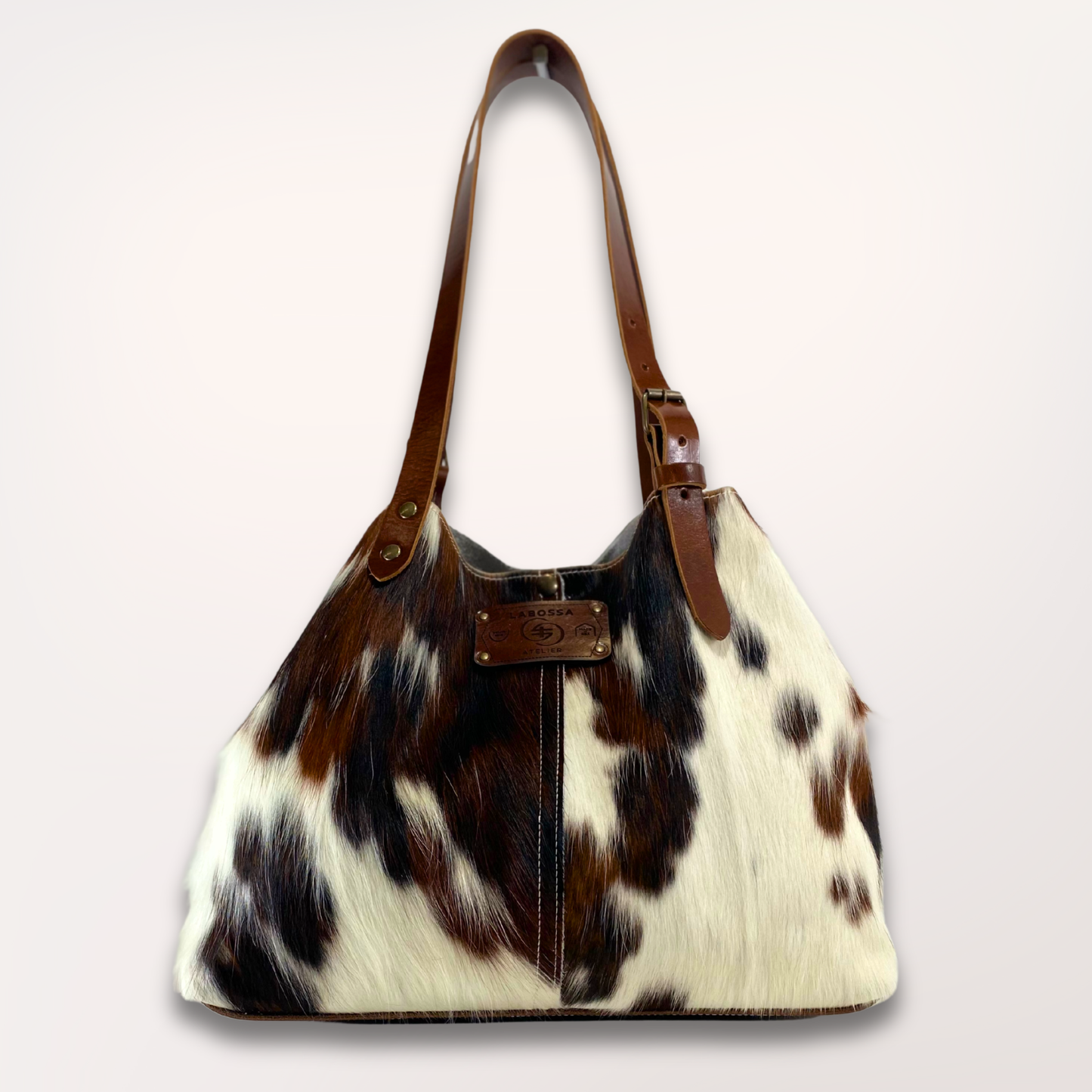 SAC CABAS PEAU DE VACHE NATURELLE NORMANDE #13/105