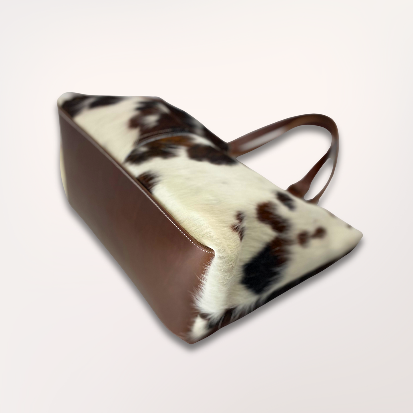 SAC CABAS PEAU DE VACHE NATURELLE NORMANDE #13/105