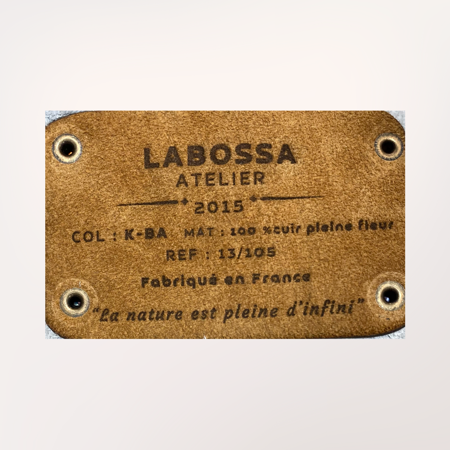 SAC CABAS PEAU DE VACHE NATURELLE NORMANDE #13/105