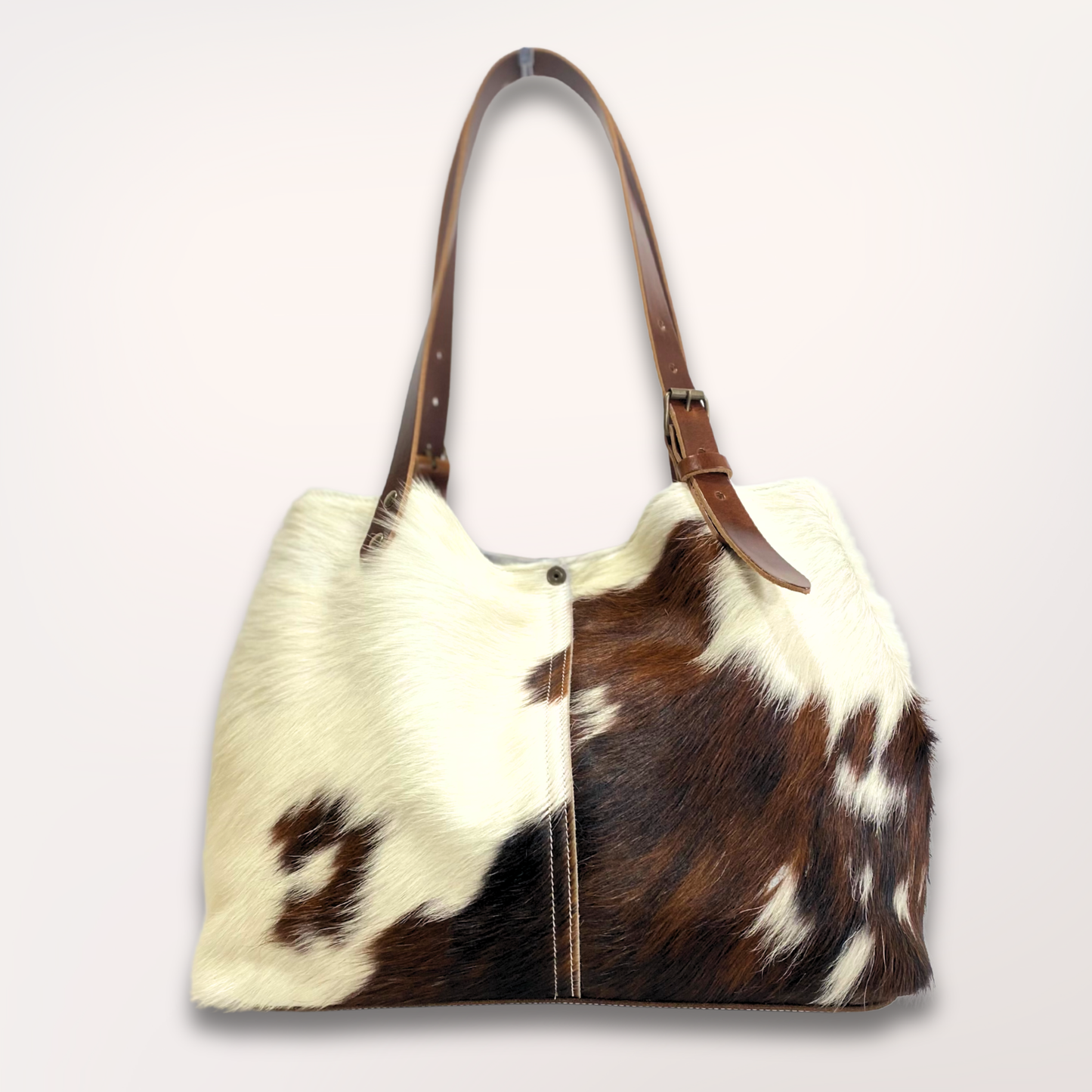 SAC CABAS PEAU DE VACHE NATURELLE NORMANDE #13/106