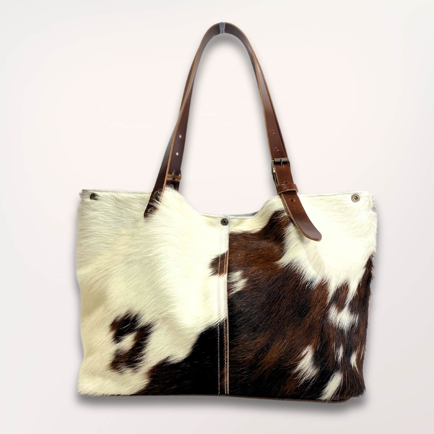 SAC CABAS PEAU DE VACHE NATURELLE NORMANDE #13/106
