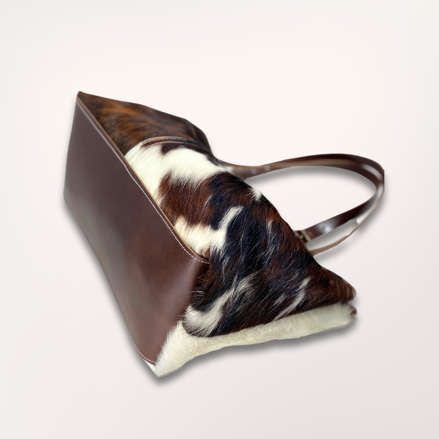 SAC CABAS PEAU DE VACHE NATURELLE NORMANDE #13/106