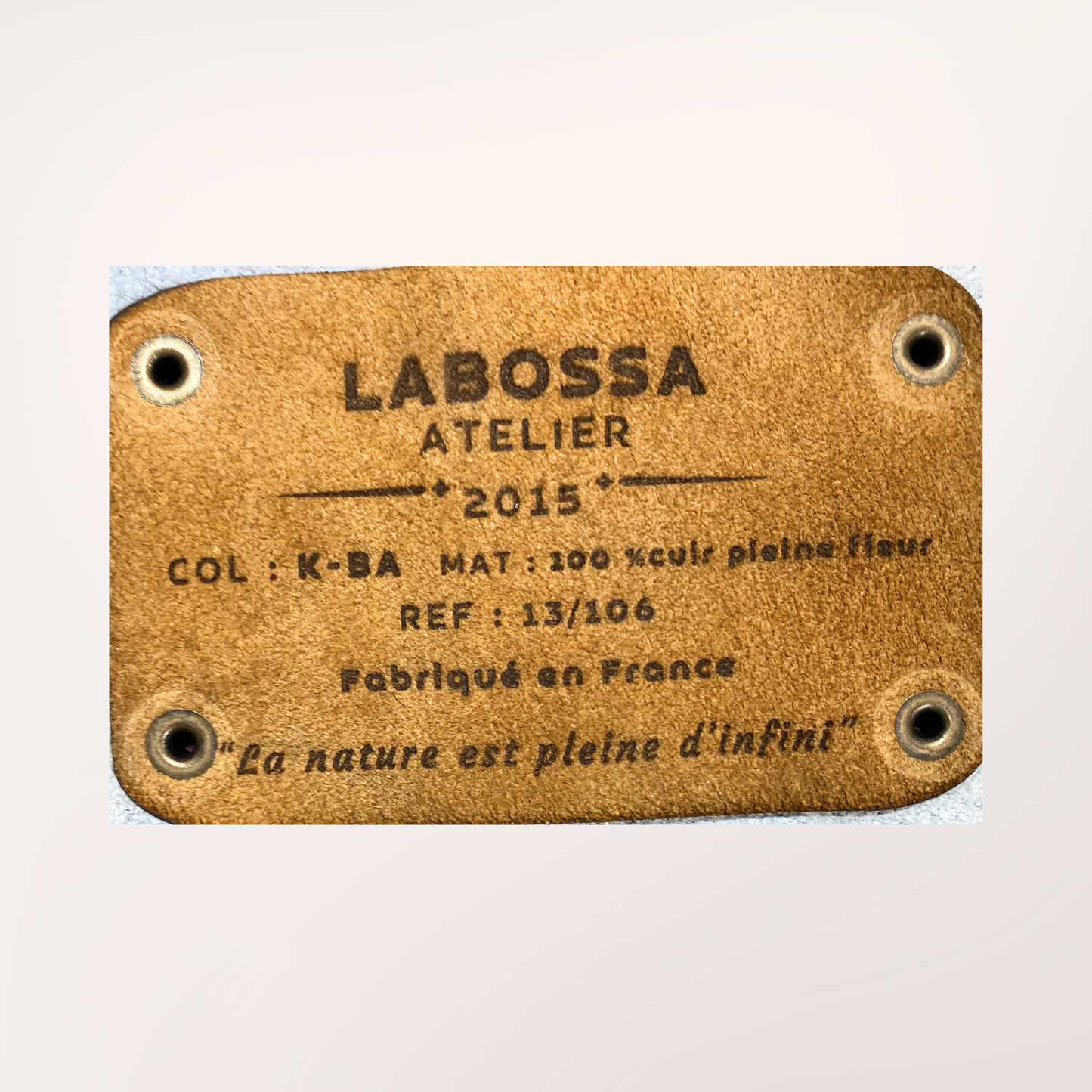 SAC CABAS PEAU DE VACHE NATURELLE NORMANDE #13/106