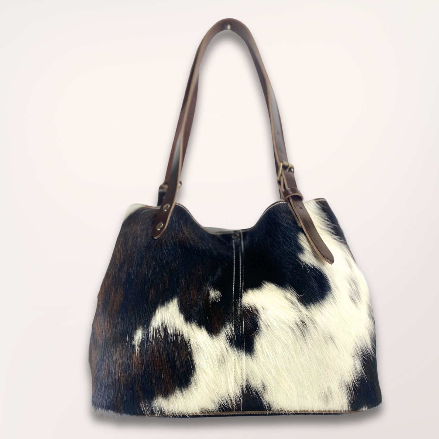 SAC CABAS PEAU DE VACHE NATURELLE NORMANDE #13/110