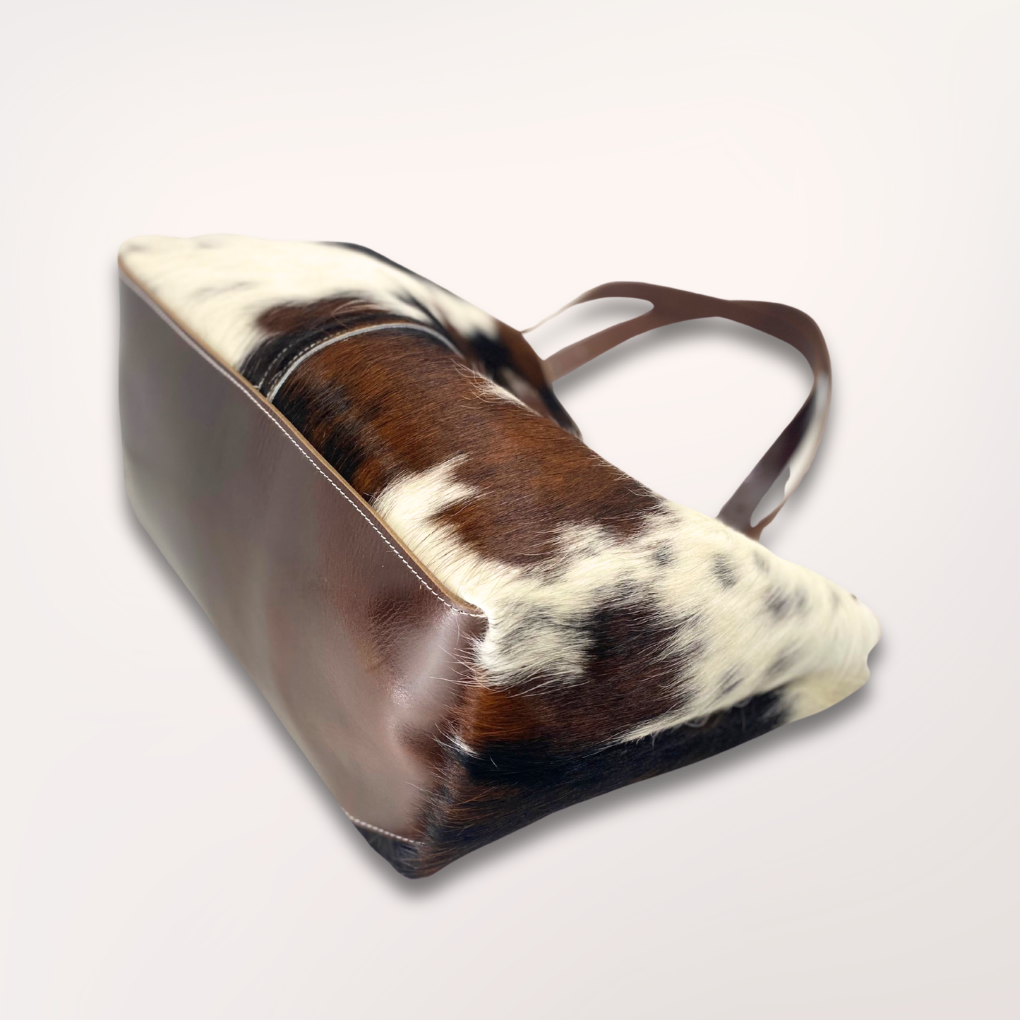 SAC CABAS PEAU DE VACHE NATURELLE NORMANDE #13/110