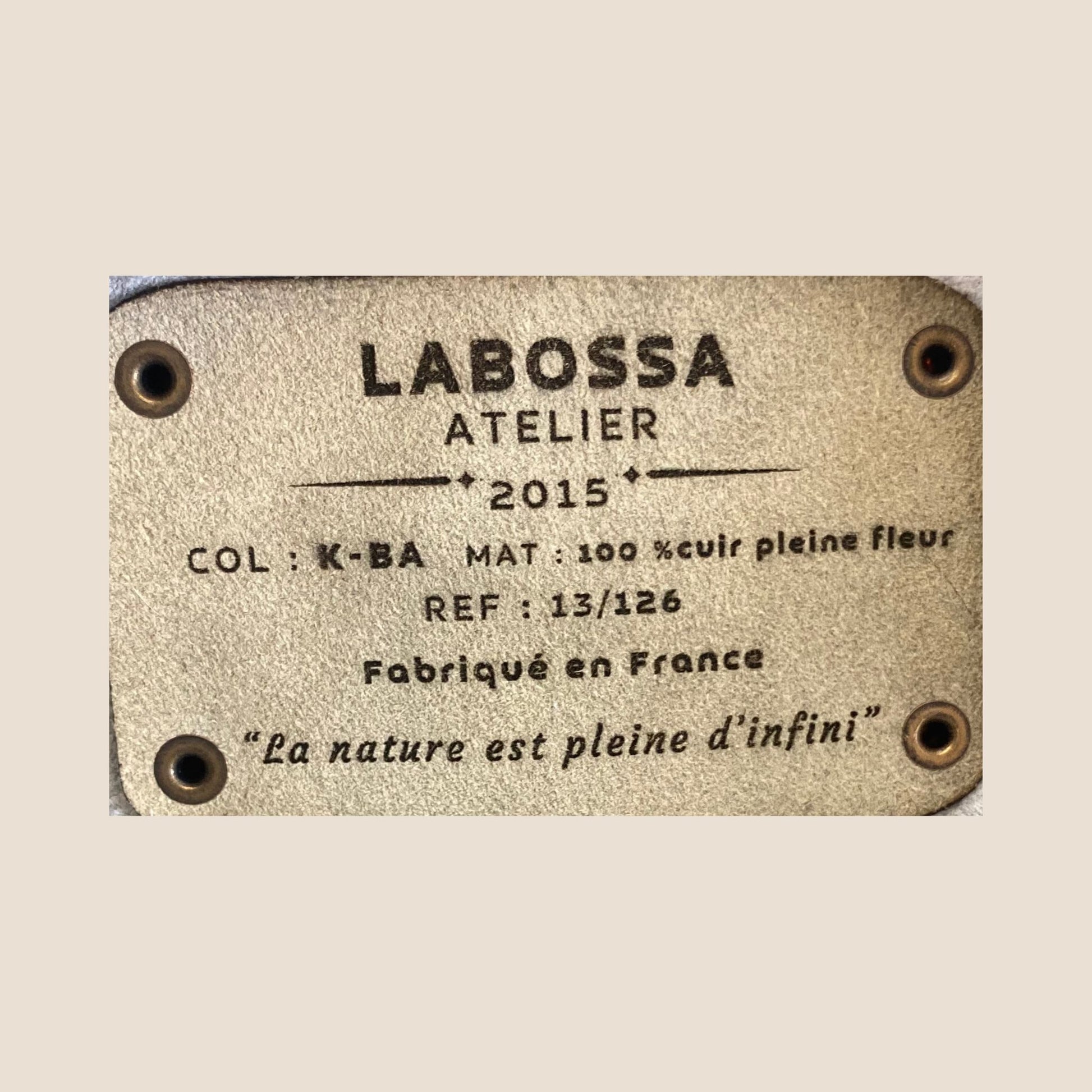 Patch intérieur et numérotation #13/126 – cabas Normande | Labossa Atelier