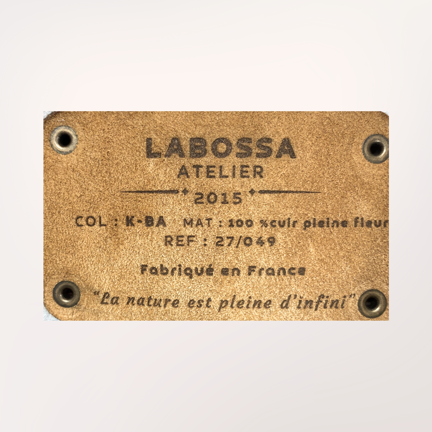 SAC CABAS PEAU DE VACHE NATURELLE NORMANDE #27/049