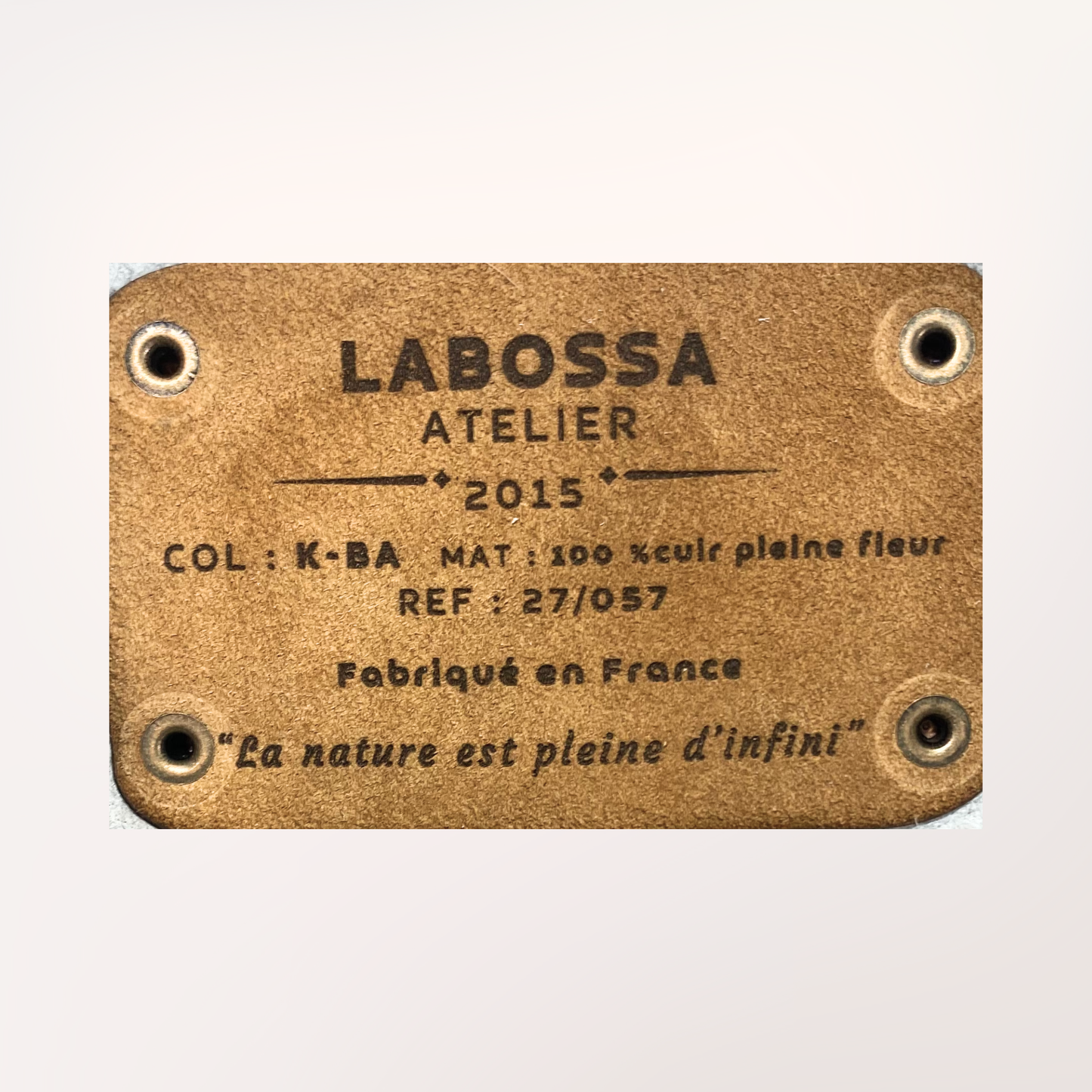 SAC CABAS PEAU DE VACHE NATURELLE NORMANDE #27/057