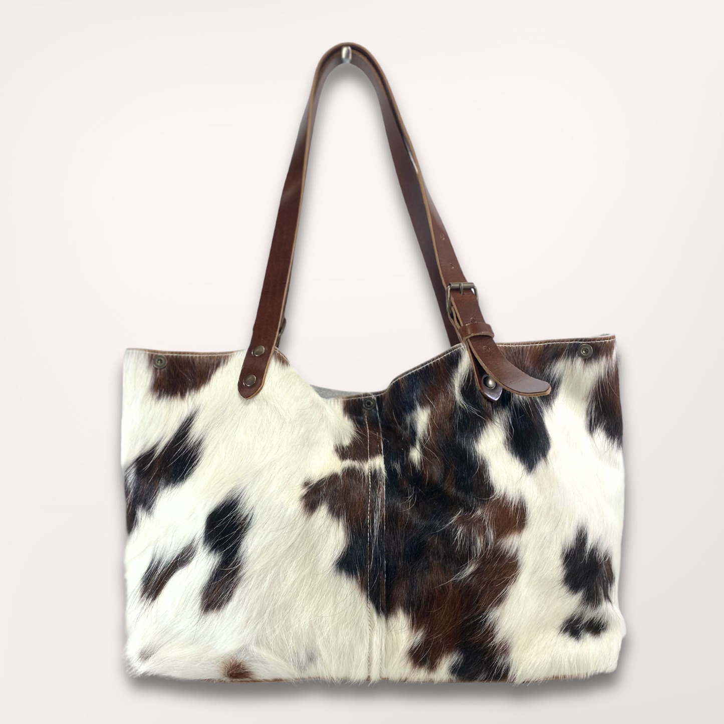 NORMANDY NATURAL COWHIDE TOTE BAG #27/057 