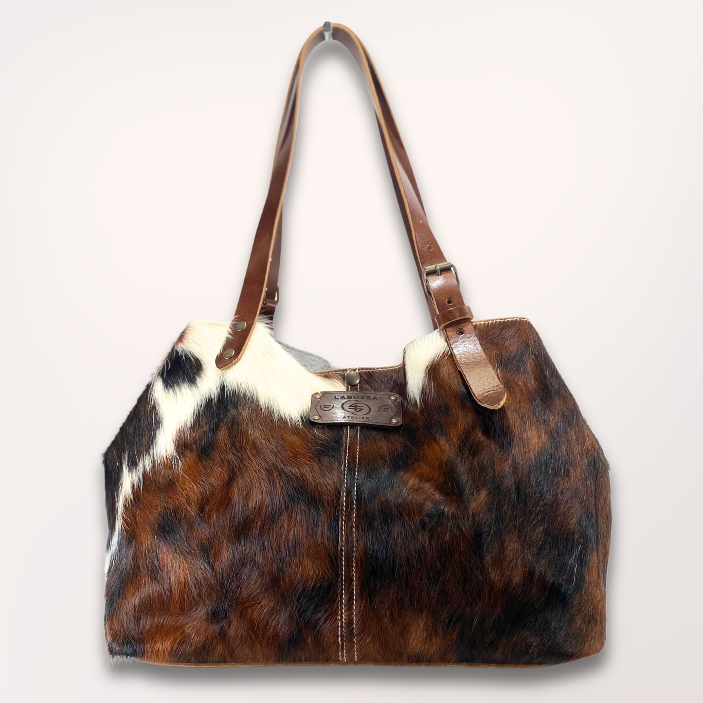 NORMANDY NATURAL COWHIDE TOTE BAG #27/057 
