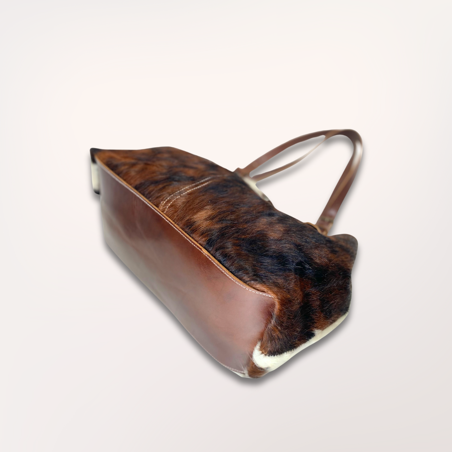 NORMANDY NATURAL COWHIDE TOTE BAG #27/057 
