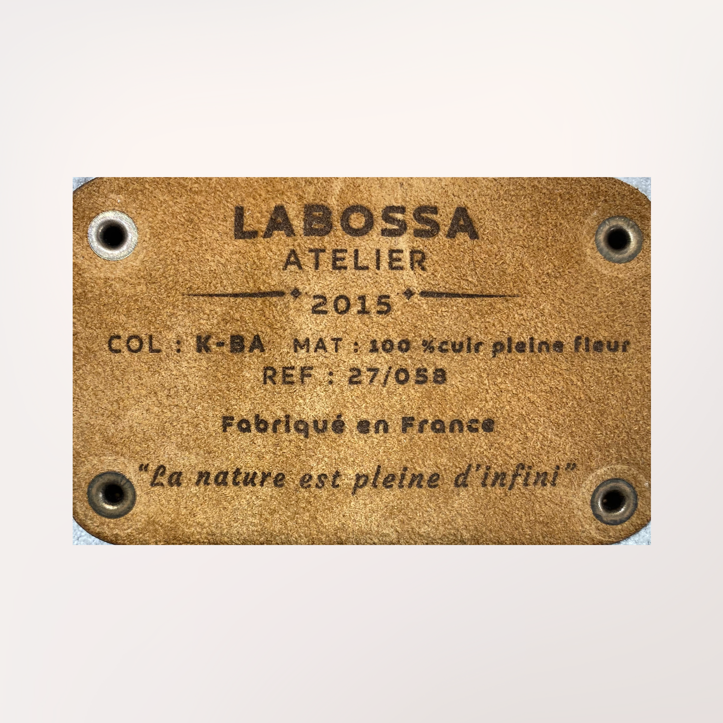 NORMANDY NATURAL COWHIDE TOTE BAG #27/057 