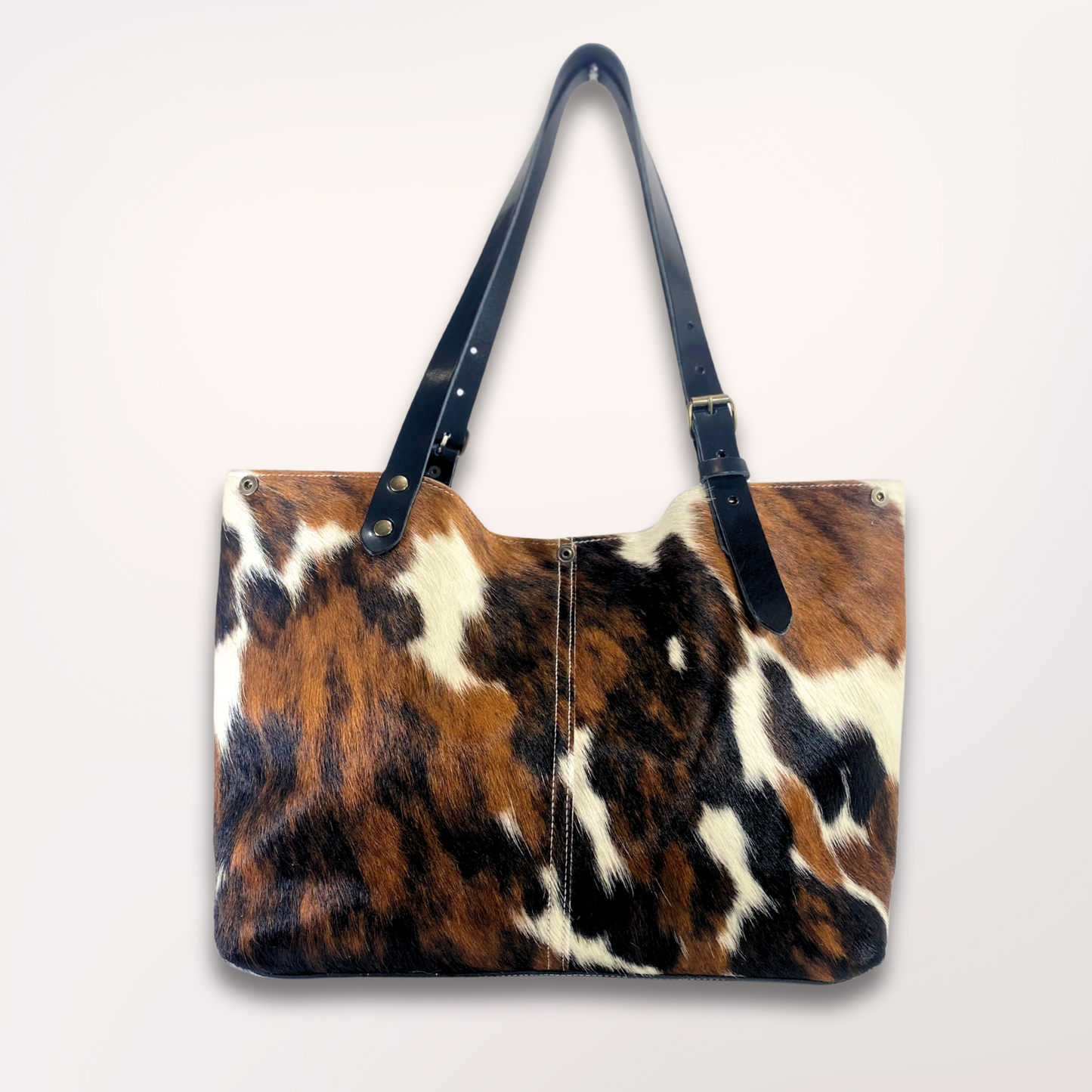 SAC CABAS PEAU DE VACHE NATURELLE NORMANDE #27/066