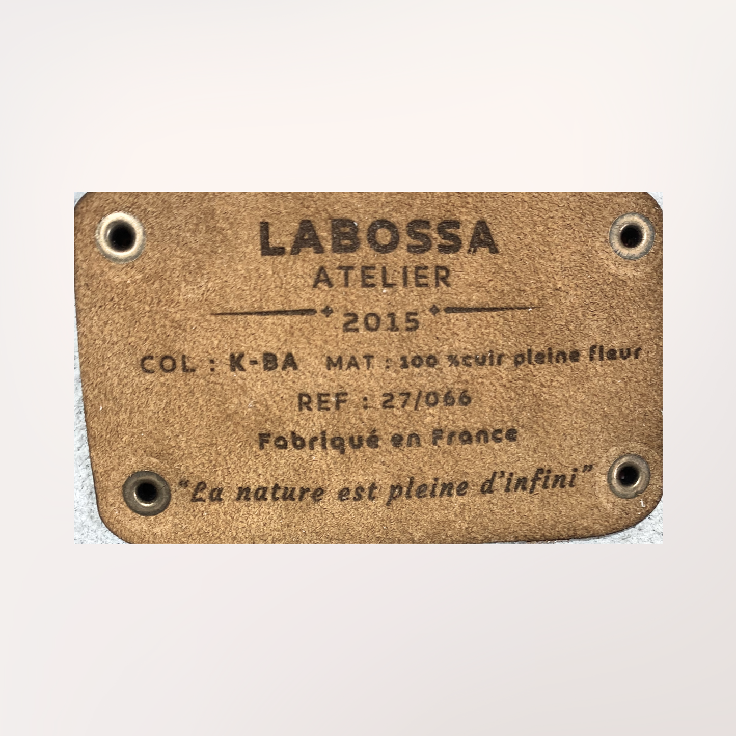 SAC CABAS PEAU DE VACHE NATURELLE NORMANDE #27/066