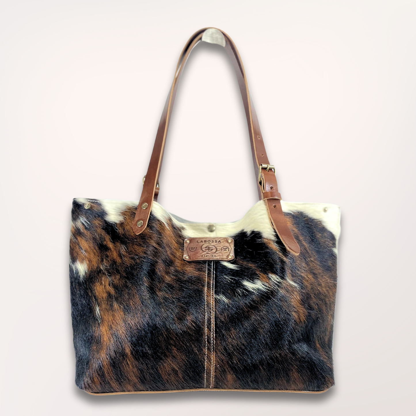 NORMANDY NATURAL COWHIDE TOTE BAG #27/057 