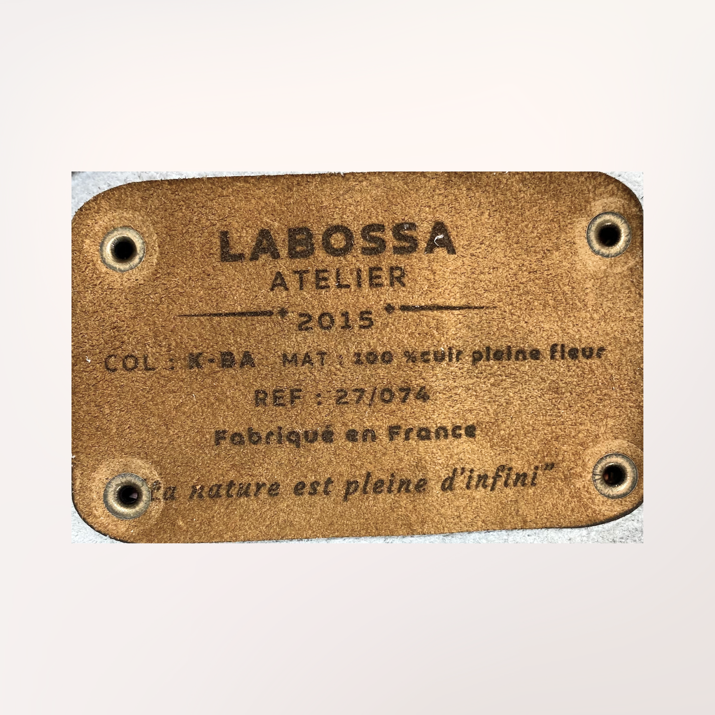 NORMANDY NATURAL COWHIDE TOTE BAG #27/057 