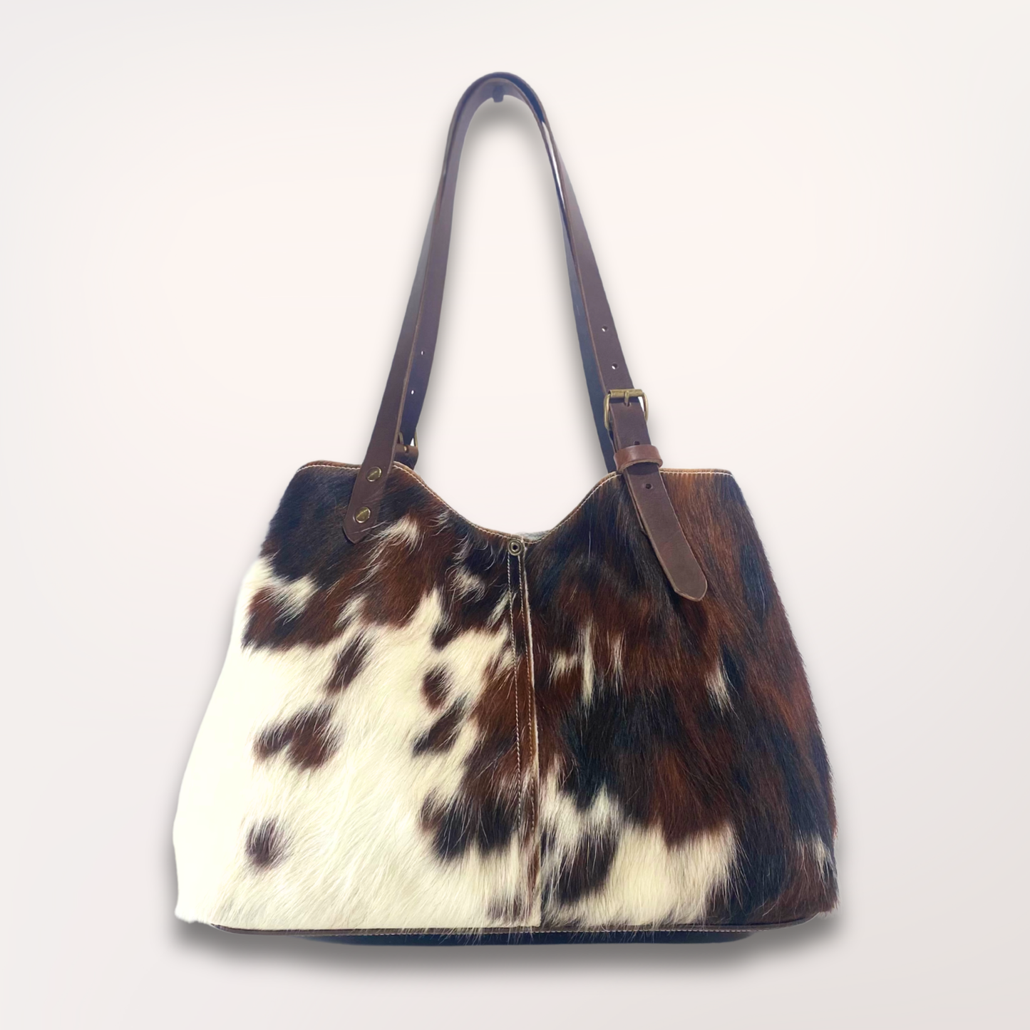 SAC CABAS PEAU DE VACHE NATURELLE NORMANDE #27/104