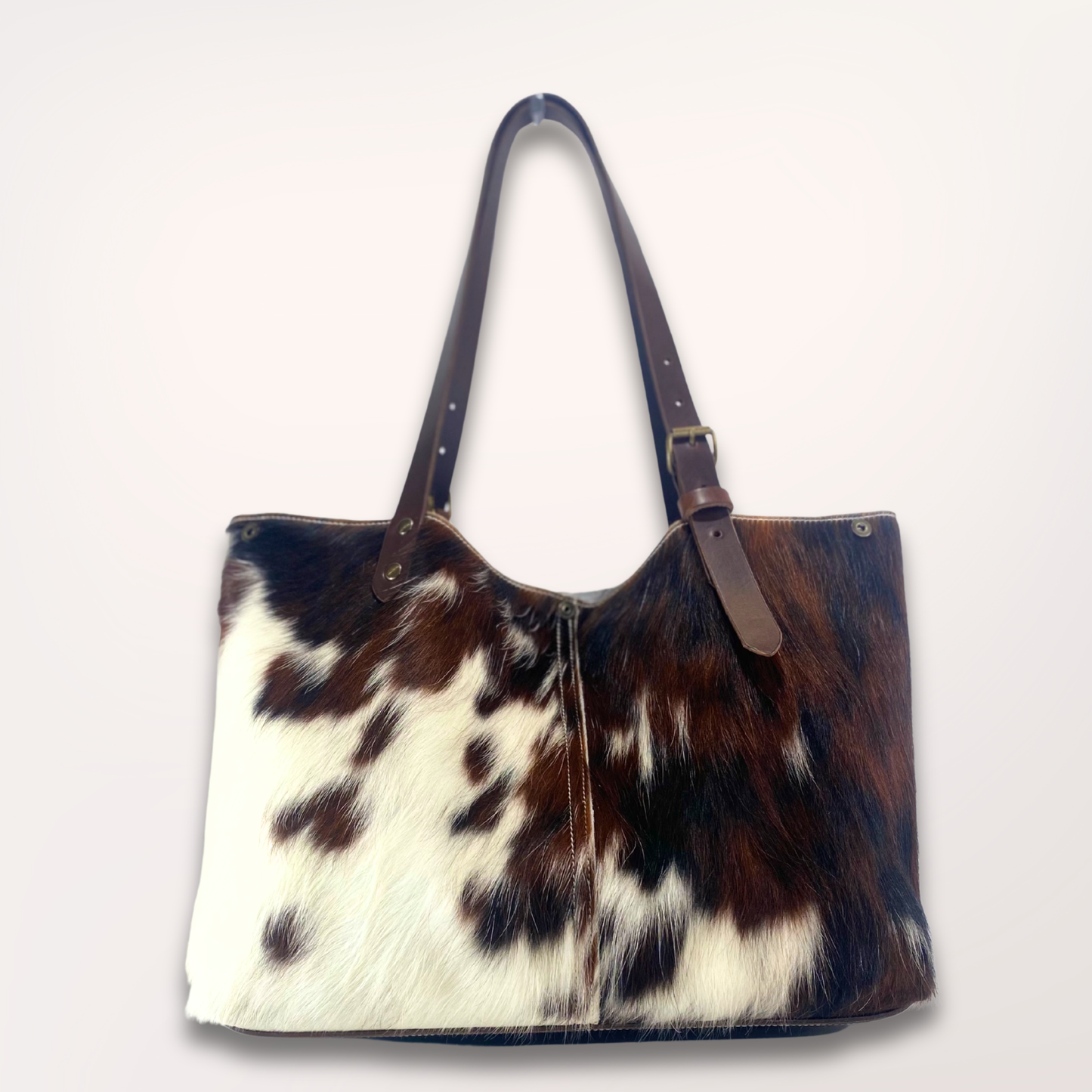 SAC CABAS PEAU DE VACHE NATURELLE NORMANDE #27/104