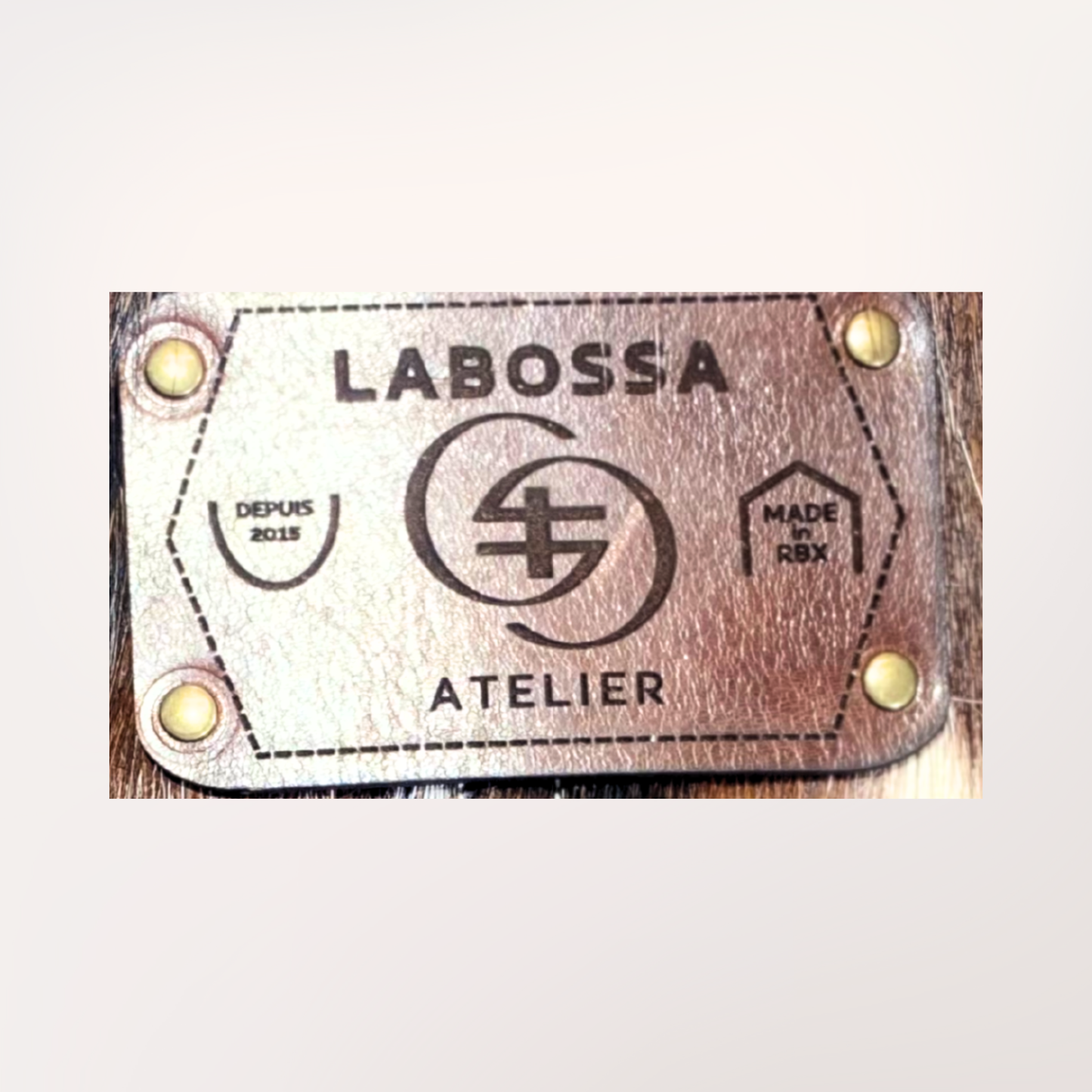 SAC CABAS PEAU DE VACHE NATURELLE NORMANDE #27/104