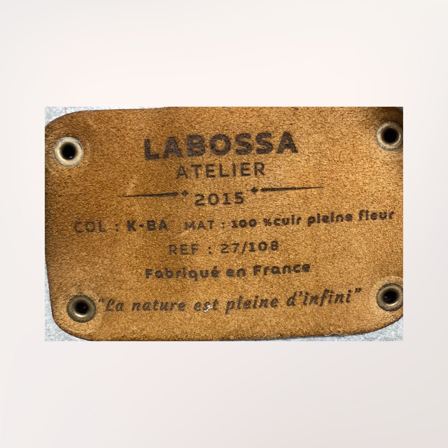 SAC CABAS PEAU DE VACHE NATURELLE NORMANDE #27/108