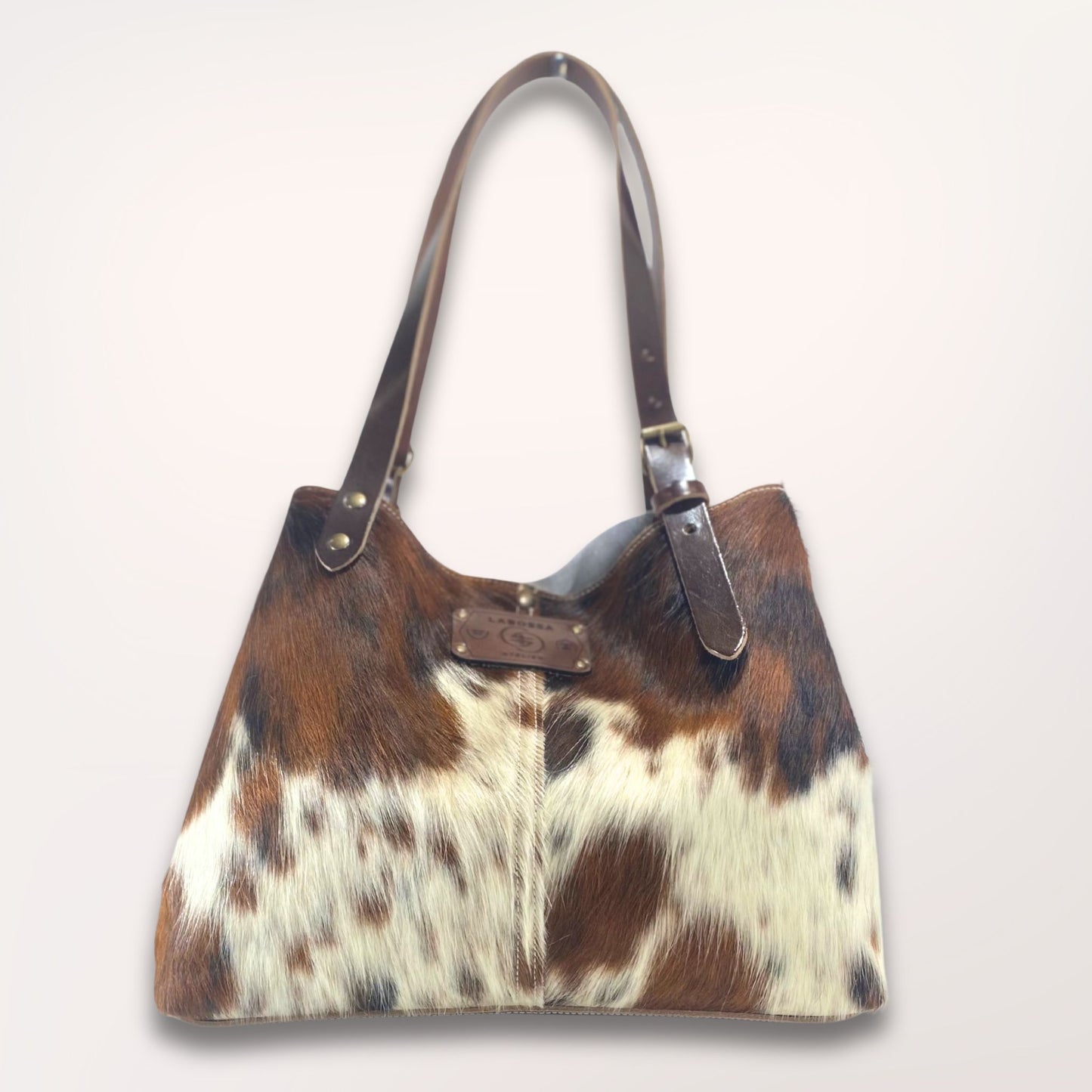 SAC CABAS PEAU DE VACHE NATURELLE NORMANDE #27/114