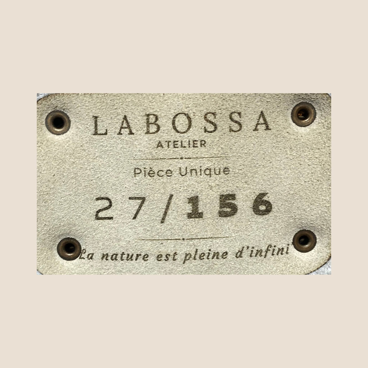 Détail du patch intérieur du cabas Montbéliarde #27/156