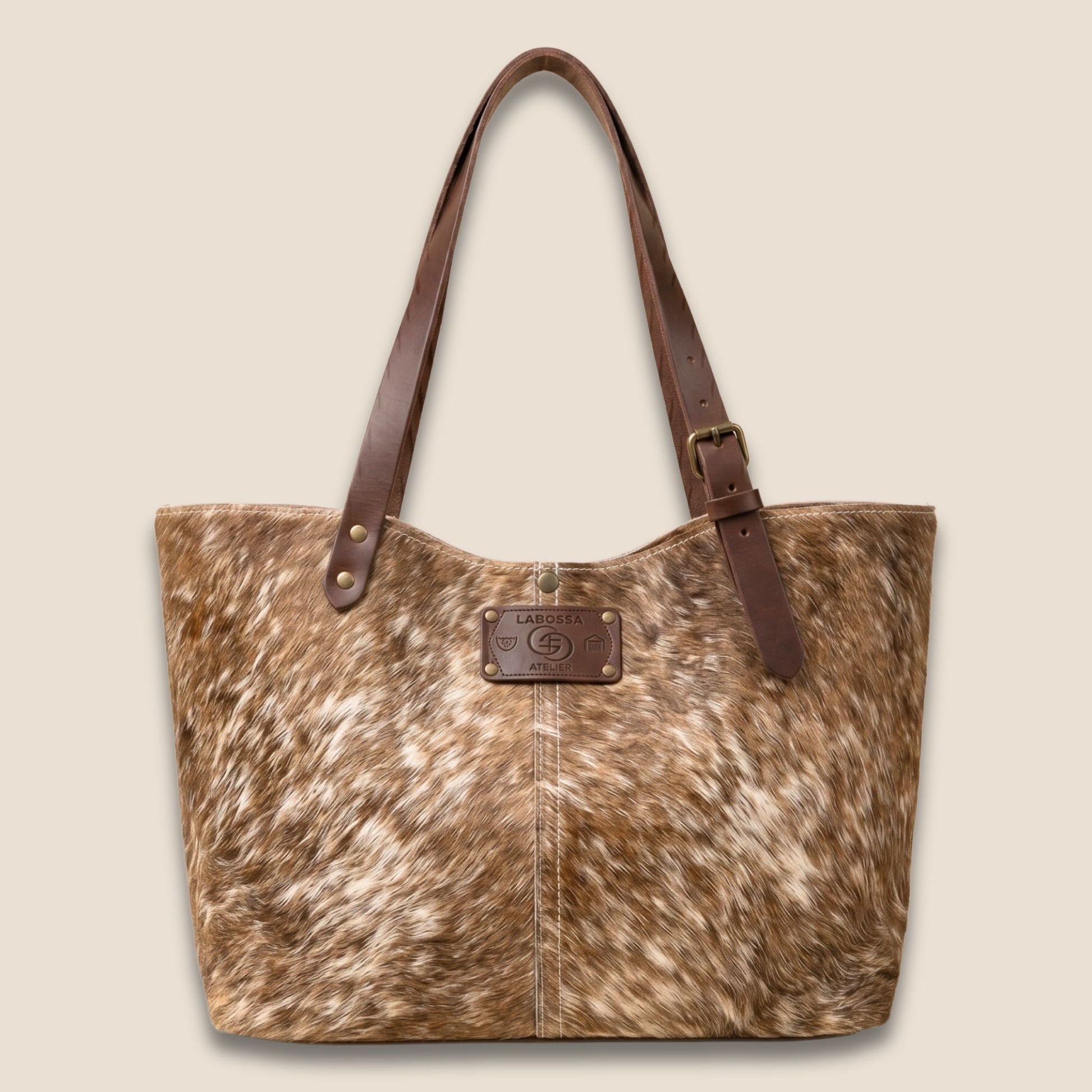Cabas peau de vache Brown Swiss N°13/123 – vue de face