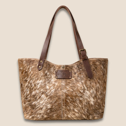 Cabas peau de vache Brown Swiss N°13/123 – vue de face