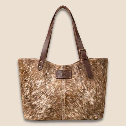 Cabas peau de vache Brown Swiss N°13/123 – vue de face
