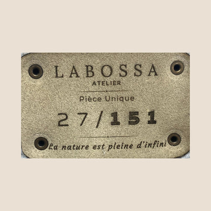 patch interieur cuir gravé pièce unique labossa