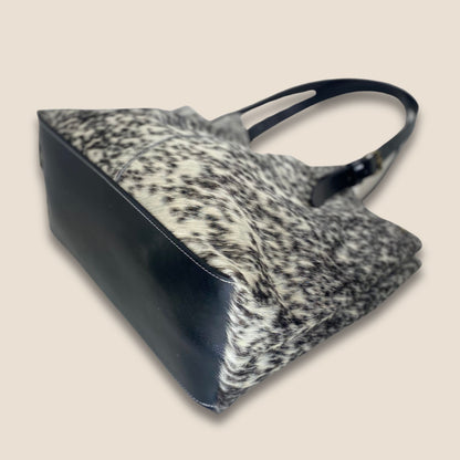 Fond renforcé en cuir Primavera noir de 2 mm du cabas Vosgienne.
